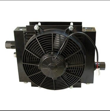 प्लेट फिन एल्यूमिनियम एयर तेल कूलर, हाइड्रोलिक तेल हीट एक्सचेंजर DC12V / DC24V