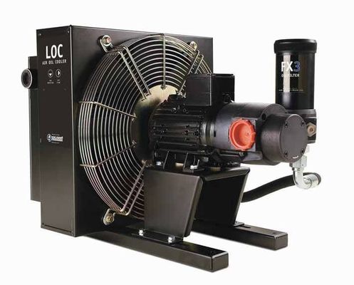 प्लेट फिन एल्यूमिनियम एयर तेल कूलर, हाइड्रोलिक तेल हीट एक्सचेंजर DC12V / DC24V