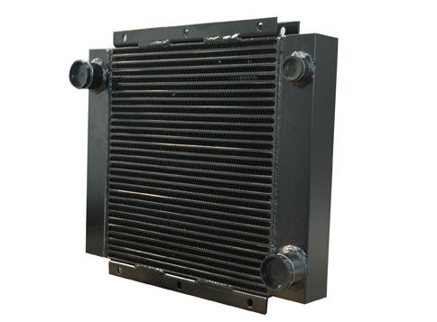 Brazed एल्यूमिनियम प्लेट फिन हीट एक्सचेंजर टांकना जल फैन के साथ कूलर